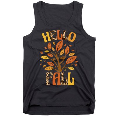 Hello Fall Leopard Season Nature Tank Top