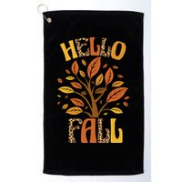 Hello Fall Leopard Season Nature Golf Towel