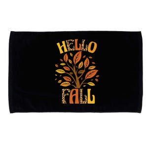 Hello Fall Leopard Season Nature Microfiber Hand Towel