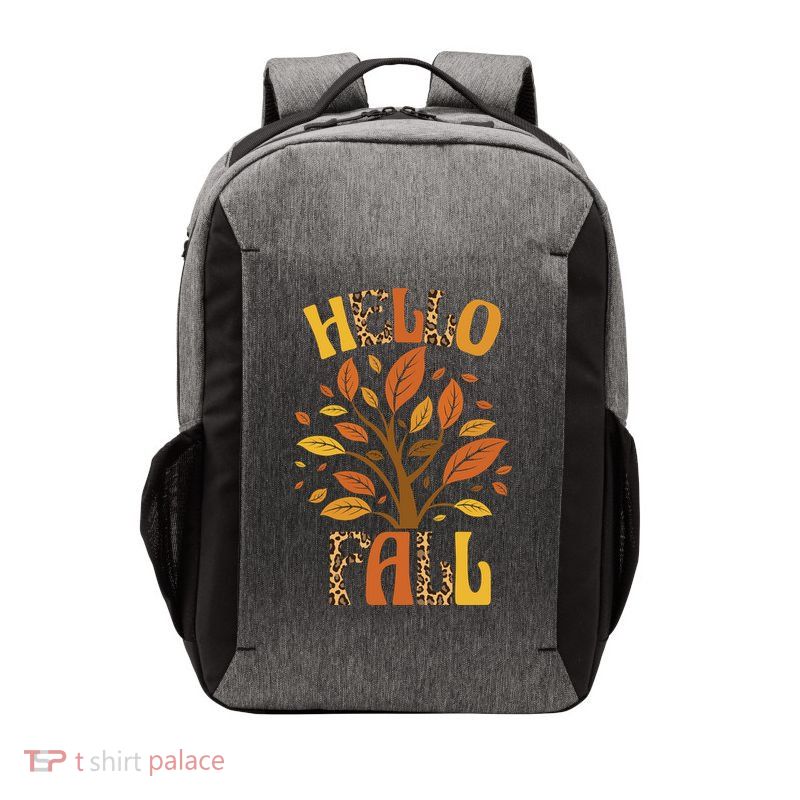 Hello Fall Leopard Season Nature Vector Backpack