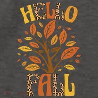 Hello Fall Leopard Season Nature Vector Backpack
