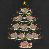 Halibut Fish Lover Xmas Lighting Halibut Christmas Tree Gift Hat