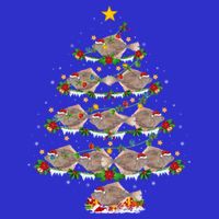 Halibut Fish Lover Xmas Lighting Halibut Christmas Tree Gift Premium T-Shirt
