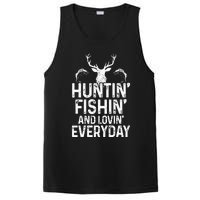 Hunting Fishing Loving Everyday Funny Hunter Fisherman Gift PosiCharge Competitor Tank