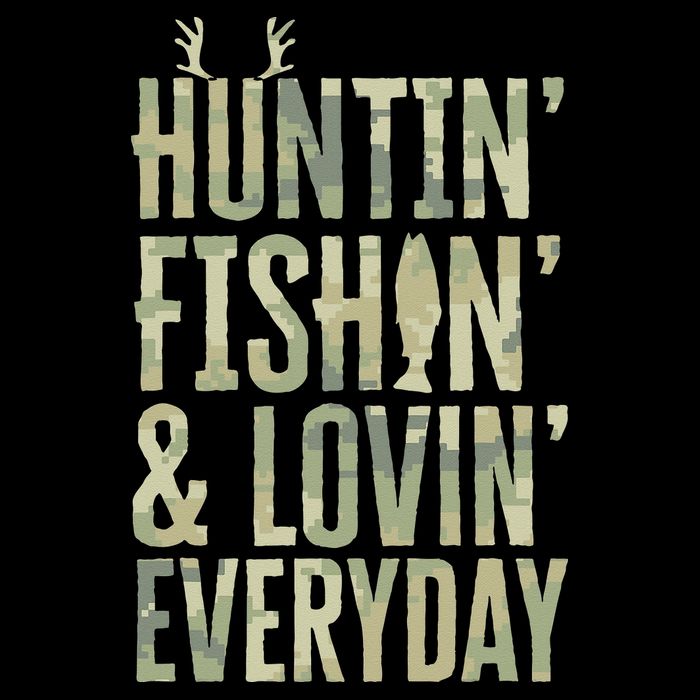Hunting Fishing Loving Every Day Fathers Day Camo Cooling Performance Crew T-Shirt