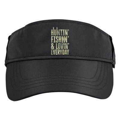 Hunting Fishing Loving Every Day Fathers Day Camo Adult Drive Performance Visor