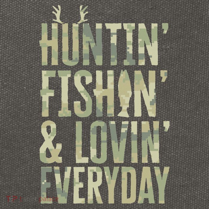 Hunting Fishing Loving Every Day Fathers Day Camo Cotton Canvas Backpack