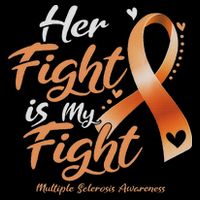 Her Fight My Fight Ms Multiple Sclerosis Awareness Women Cooling Performance Crew T-Shirt