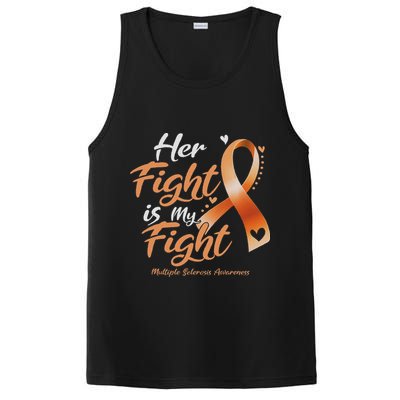 Her Fight My Fight Ms Multiple Sclerosis Awareness Women PosiCharge Competitor Tank