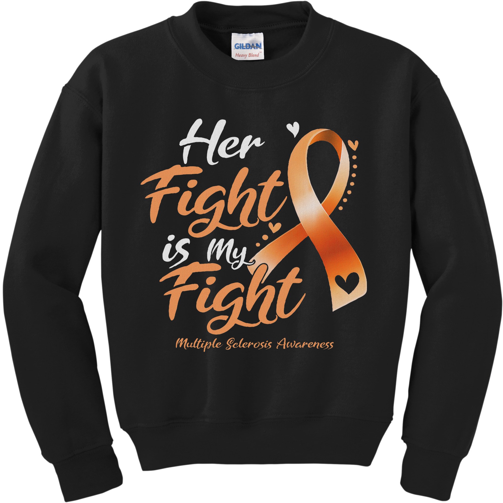Her Fight My Fight Ms Multiple Sclerosis Awareness Women Kids Sweatshirt