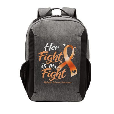 Her Fight My Fight Ms Multiple Sclerosis Awareness Women Vector Backpack