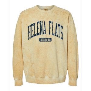 Helena Flats Montana Style Blue Colorblast Crewneck Sweatshirt