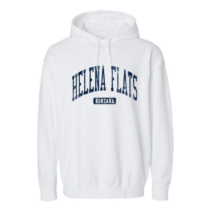 Helena Flats Montana Style Blue Garment-Dyed Fleece Hoodie