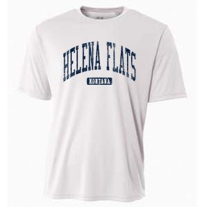 Helena Flats Montana Style Blue Cooling Performance Crew T-Shirt