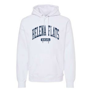 Helena Flats Montana Style Blue Premium Hoodie