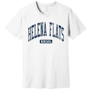 Helena Flats Montana Style Blue Premium T-Shirt