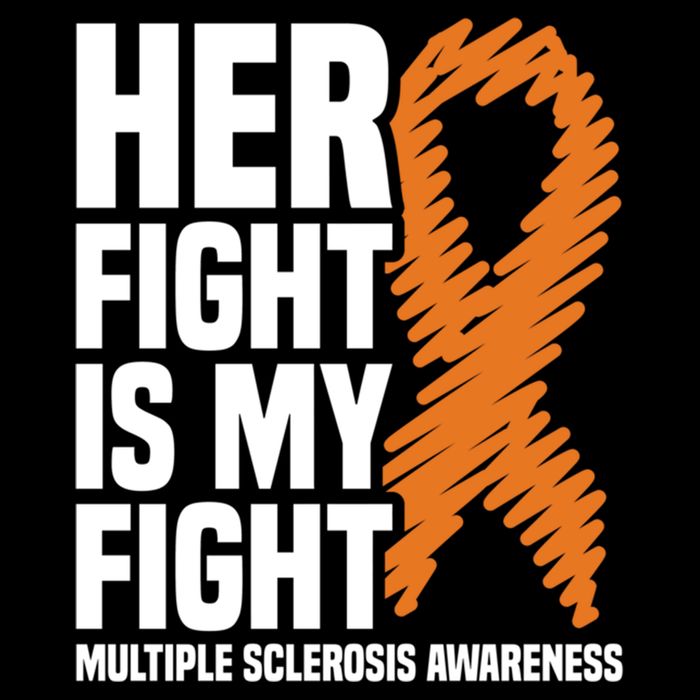 Her Fight My Fight Ms Multiple Sclerosis Awareness Gift Cooling Performance Crew T-Shirt