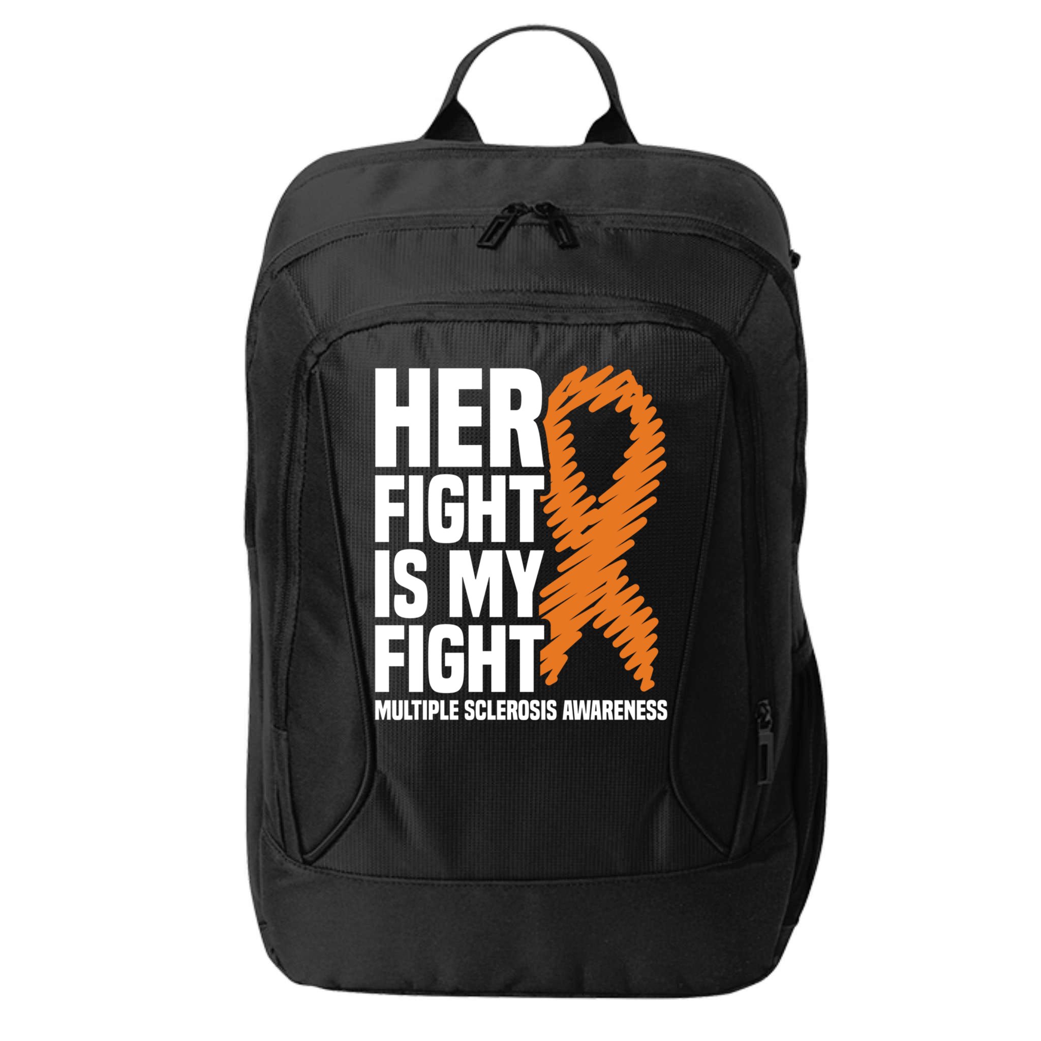 Her Fight My Fight Ms Multiple Sclerosis Awareness Gift City Backpack