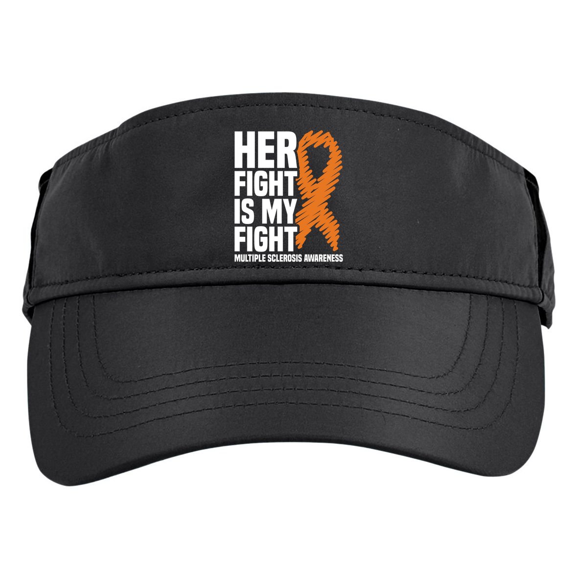 Her Fight My Fight Ms Multiple Sclerosis Awareness Gift Adult Drive Performance Visor
