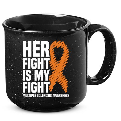 Her Fight My Fight Ms Multiple Sclerosis Awareness Gift 15oz Campfire Ceramic Mug