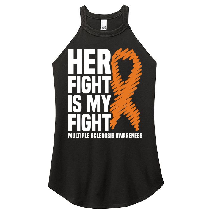 Her Fight My Fight Ms Multiple Sclerosis Awareness Gift Women's Perfect Tri Rocker Tank