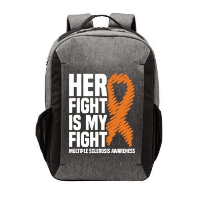 Her Fight My Fight Ms Multiple Sclerosis Awareness Gift Vector Backpack