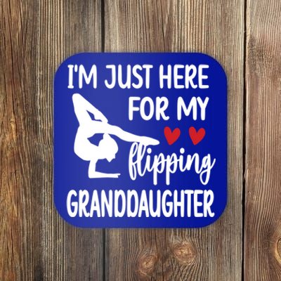 Here For My Granddaughter Gymnastics Grandma Of Gymnast Gift Coaster