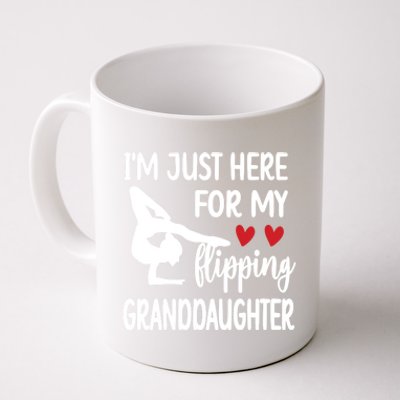 Here For My Granddaughter Gymnastics Grandma Of Gymnast Gift Coffee Mug