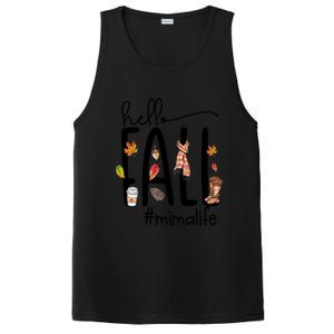 Hello Fall Mima Life Cute Halloween Autumn Grandma Gift PosiCharge Competitor Tank