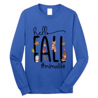 Hello Fall Mima Life Cute Halloween Autumn Grandma Gift Long Sleeve Shirt