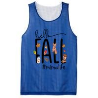 Hello Fall Mima Life Cute Halloween Autumn Grandma Gift Mesh Reversible Basketball Jersey Tank