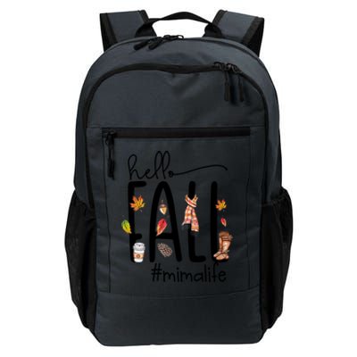 Hello Fall Mima Life Cute Halloween Autumn Grandma Gift Daily Commute Backpack