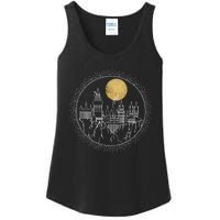 Hogwarts Full Moon Line Art Ladies Essential Tank