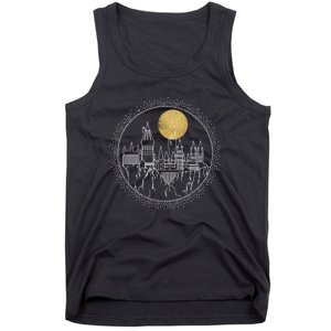 Hogwarts Full Moon Line Art Tank Top