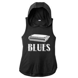 Harmonica For Music Lovers And Band Member Ladies PosiCharge Tri-Blend Wicking Draft Hoodie Tank