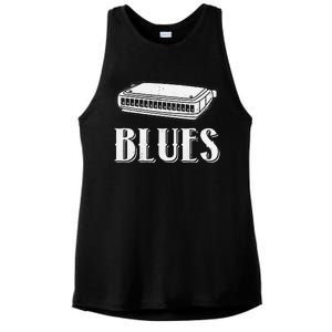 Harmonica For Music Lovers And Band Member Ladies PosiCharge Tri-Blend Wicking Tank