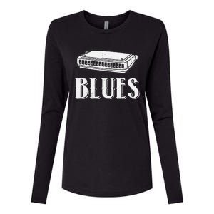 Harmonica For Music Lovers And Band Member Womens Cotton Relaxed Long Sleeve T-Shirt