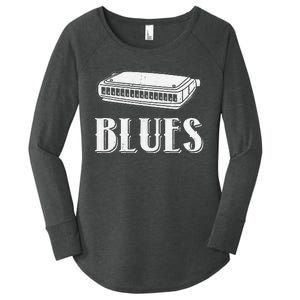 Harmonica For Music Lovers And Band Member Women's Perfect Tri Tunic Long Sleeve Shirt