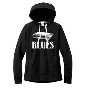 Harmonica For Music Lovers And Band Member Women's Fleece Hoodie