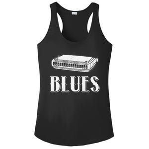 Harmonica For Music Lovers And Band Member Ladies PosiCharge Competitor Racerback Tank