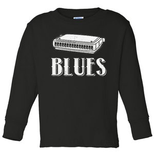 Harmonica For Music Lovers And Band Member Toddler Long Sleeve Shirt