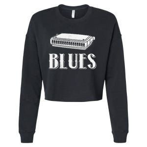 Harmonica For Music Lovers And Band Member Cropped Pullover Crew