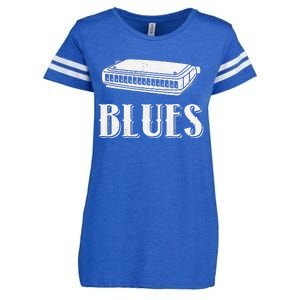 Harmonica For Music Lovers And Band Member Enza Ladies Jersey Football T-Shirt