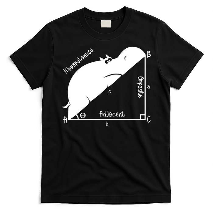 Hippopotenuse Funny Math and Geometry Pun T-Shirt