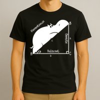 Hippopotenuse Funny Math and Geometry Pun T-Shirt