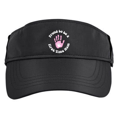 Happy First MotherS Day New Mom Mothertobe Firsttime Mom Gift Adult Drive Performance Visor