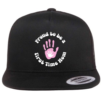 Happy First MotherS Day New Mom Mothertobe Firsttime Mom Gift Flatbill Hat
