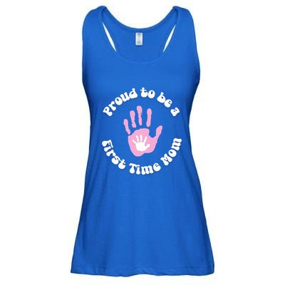 Happy First MotherS Day New Mom Mothertobe Firsttime Mom Gift Ladies Essential Flowy Tank
