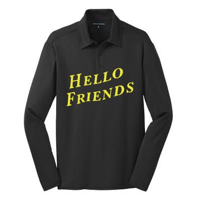 Hello Friends Master Golf Quotes Jim Nantz Augusta Silk Touch Performance Long Sleeve Polo