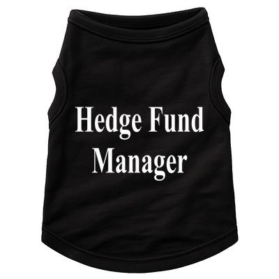 Hedge Fund Manager Doggie Tank